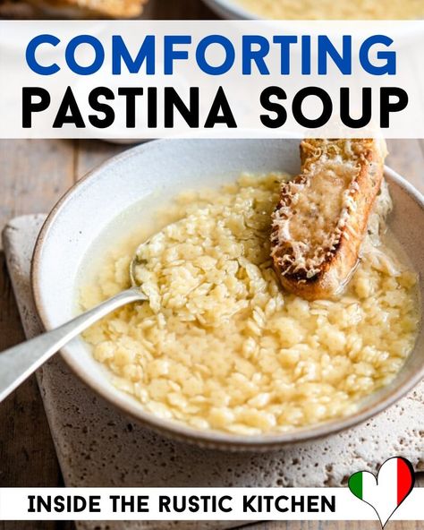 Italian Chicken Noodle Soup, Italian Pastina Soup, Pasta Stars, Italian Pastina, Pastina Recipes, Pastina Soup, Soup Italian, Homemade Chicken Broth, Make Chicken Broth