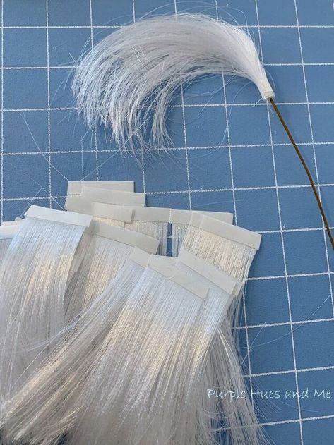 DIY Knock-Off Ribbon Plumes | Hometalk Nursery Makeover, Grass Design, Ribbon Tree, Glass Glue, Fancy Pens, Ribbon Crafts Diy, Pampas Grass Decor, Make Paper, How To Make Ribbon