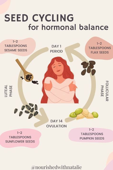 seed cycling guide Hormone Imbalance Remedies, Hormone Balancing Smoothie, Hormone Balancing Recipes, Cycling Benefits, Hormone Balancing Diet, Seed Cycling, Foods To Balance Hormones, Healthy Juicer Recipes, Seeds Benefits