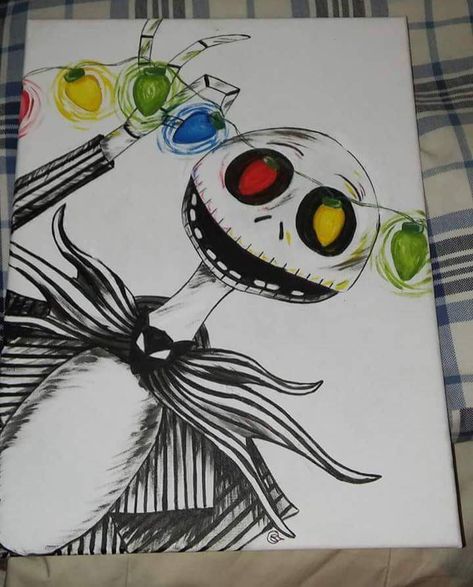 Nightmare Before Christmas Drawing, Christmas Drawing Ideas, Nightmare Before Christmas Drawings, Nightmare Before Christmas Decorations, Christmas Drawing, Tree Ideas, Jack Skellington, Christmas Wallpaper, A Drawing