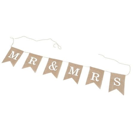 Description Add a touch of vintage charm to your wedding or party with this beautiful Mr&Mrs bunting flag made of wear-resistant material. The unique design of the banner is perfect for showcasing the love story of the newlyweds. It is versatile and can be used for various occasions such as weddings, parties, and home decoration. Features -Color:Assorted Color -Material:Linen -Size:18.00X13.00X0.50cm/7.07X5.11X0.20in -The vintage burlap material adds a touch of elegance and sophistication to any Couples Shower Decorations, Wedding Pennant, Wedding Shower Banners, Birthday Streamers, Bunting Wedding, Rose Gold Bride, Vintage Burlap, Glitter Banner, Bunting Flag