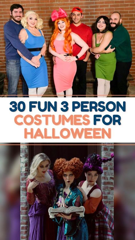 Group Of 3 Costumes, 3 Person Costume, Costumes For Three People, Halloween Constumes, School Halloween Costumes, Halloween Costumes Funny, Clever Costumes, Spirit Week Outfits