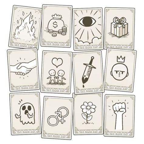 Dom2D | Symbol cards for Museum of Parallel Art Game Card Design Ideas, Card Game Ideas, Game Design Art, Parallel Art, Game Card Design, Board Game Design, Playing Cards Design, Karten Design, Game Ui Design