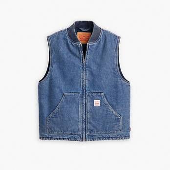 Sansome Vest - Medium Wash | Levi's® US Japan Fits, Vest Denim, Ribcage Jeans, Utility Vest, Zip Design, Jean Vest, Relaxed Jeans, Chino Jeans, Loose Jeans