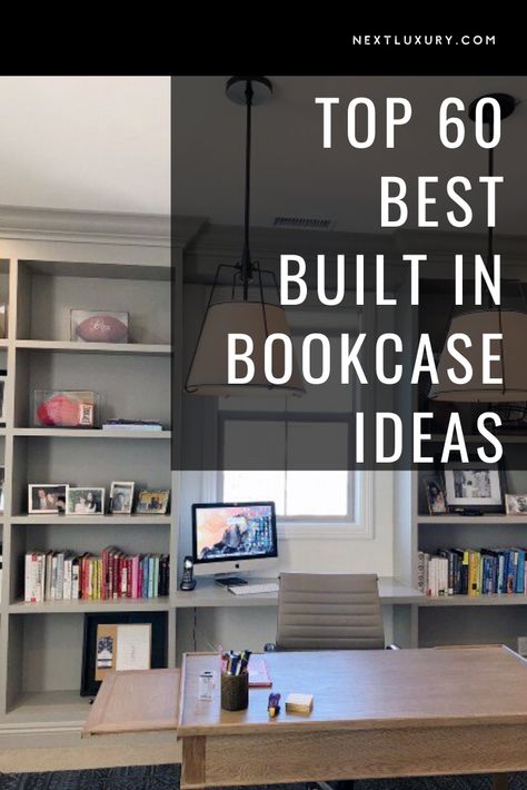 We all know the value of a floor-to-ceiling library shelf, the beauty and class it can lend to any abode.But the inlaid, built-in bookcase makes just as much of an impression, and while the two may appear similar in many aspects, there are several nuances to consider when laying out your floorplan. #nextluxury #homedesign #homedecor #homedecorideas Bedrooms With Bookcases, Custom Bookshelves Built Ins, Interior Bookshelf, Ceiling Library, Bookshelves Bedroom, Bookshelf Designs, Bookshelf Inspo, Bookcase Plans, Bookcase Makeover