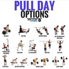 Push Day Options, Pull Day Machines, How To Do More Pull Ups, Pull Day Workout Women, Pull Workouts, Push Pull Legs Workout, Push Pull Workout, Pull Workout, Pull Day Workout