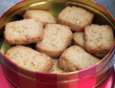 Walnut Shortbread Cookies, Walnut Shortbread, The Joy Of Being, Being Me, Maple Walnut, Shortbread Cookies, I'm In Love, Christmas Cookie, Holiday Treats