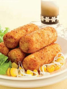 Paneer and Corn Croquettes recipe | by Tarla Dalal | Tarladalal.com | #32938 Corn Croquettes, Cheese Croquettes, Croquettes Recipe, Veg Snacks, Paneer Recipes, Vegetarian Snacks, Indian Snack Recipes, Indian Snacks, Indian Food Recipes Vegetarian