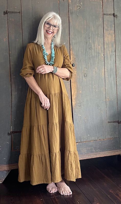 Boho Fashion Over 50, Dresses Over 50, Boho Fashion Casual, Spring Dresses For Women, Dresses For Women Over 50, Long Floral Maxi Dress, Cindy Hattersley, Boho Fashion Over 40, Artemis Design