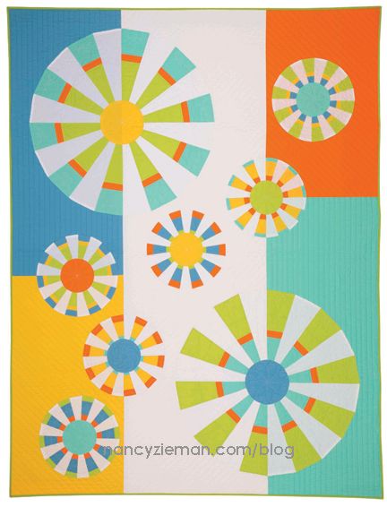 Modern Quilting Tutorials, Dresden Plate Quilts, Sewing With Nancy, Dresden Quilt, Dresden Plate Quilt, Nancy Zieman, Quilt Modernen, Circle Quilts, Modern Quilting