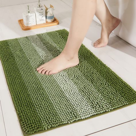 PRICES MAY VARY. Soft + Warm: cosyhomeer bath mat , avoid to jumping out the wet cold tiles after the bath, the thick and soft chenille floor mat makes your feet feel the ultimate luxury enjoyment. Density and ultra plush of pile, it provides excellent comfor for your feet,means that softer and warmer Super Absorbent: These thick fluffy microfiber bathroom rugs are super absorb water quickly with minutes, to leave your bathroom smelling fresh.cosy homeer bathroom mat is extremely plush more thic Bathroom Shower Mat, Bathroom Smells, Wet Floor, Bathroom Decor Apartment, Chenille Rug, Shower Mat, Bathtub Shower, Bath Mat Rug, Room Flooring