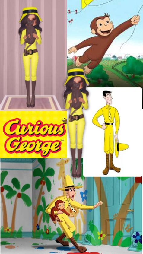 Man In The Yellow Hat, Forest Dress, Yellow Hat, Curious George, 1st Place, Rain Forest, Dress Hats, Dress To Impress, Forest