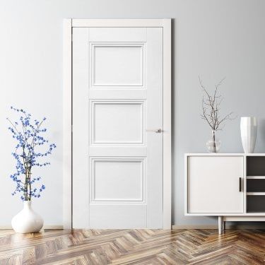 White Doors Interior, 3 Panel Interior Doors, Interior Doors Styles, Liberty Doors, Solid French Doors, White Interior Doors, Internal Oak Doors, White Internal Doors, Inside Doors