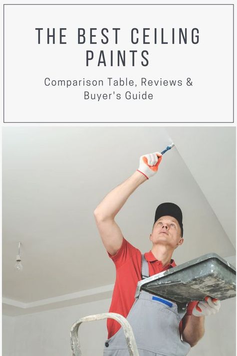 Best Ceiling Paint Color, Diy Ceiling Paint, Diy Ceilings, Bathroom Ceiling Paint, Best Paint For Bathroom, Best Ceiling Paint, White Ceiling Paint, House Painting Tips, Ceiling Paint Colors