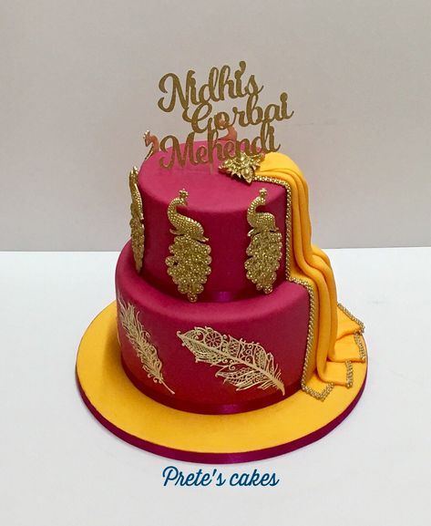 Half Saree Cake Designs, Saree Cake Design, Annaprasana Cake, Mehendi Cake, Dholki Cake, Saree Cake, Frozen Yogurt Bar, Indian Cake, Wedding Anniversary Cakes