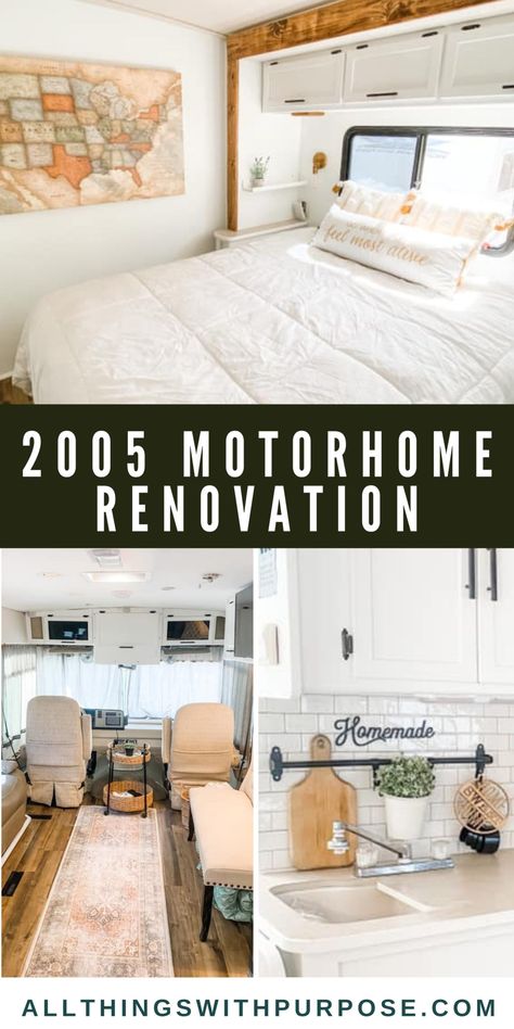 Motorhome Renovation, Motorhome Remodel, Motorhome Interior, Rv Interior Remodel, Camper Trailer Remodel, Diy Camper Remodel, Rv Homes, Rv Makeover, Rv Living Full Time