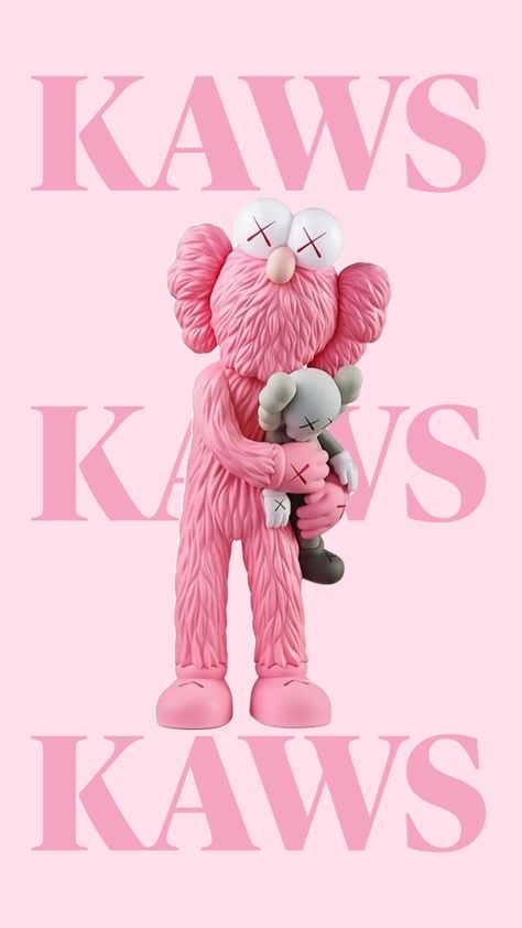 #miprimershuffle #myfirstshuffle Pink Kaws Poster, Kaws Picture Frame, Kaw Wallpaper, Pink Kaws Wallpaper, Kaws Pink, Apartment Posters, Pink Kaws, Kaws Poster, Kaws Iphone Wallpaper