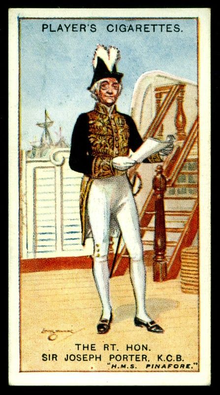 Cigarette Card - Sir Joseph Porter, HMS Pinafore | Player's … | Flickr Hms Pinafore, Dream Roles, Journal Making, Trade Cards, Army Uniform, Royal Navy, Musical Theatre, A Series, Dungeons And Dragons