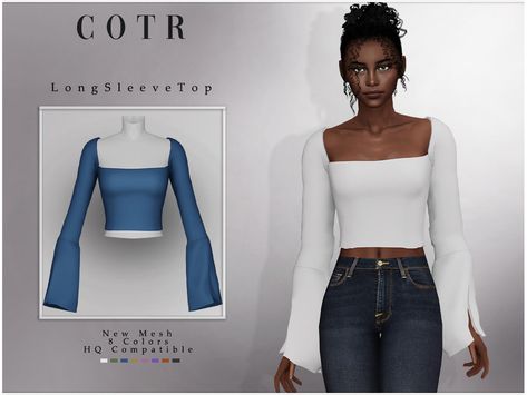 Sims 4mod, Sims Tops, Sim4 Cc, Cc Clothing, The Sims 4 Cabelos, Sims 4 Tsr, Clothes Cc, The Sims 4 Skin, Sims Clothes