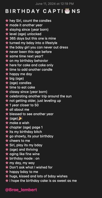 ★ the best and cutest birthday captions to use on your big day Birthday Picture Captions Instagram, One Word Birthday Captions, Lowkey Birthday Captions, 20s Birthday Caption, Pretty Instagram Captions, Instagram Captions Birthdays, 15 Birthday Captions, Birthday Wishes Caption, 15th Birthday Captions