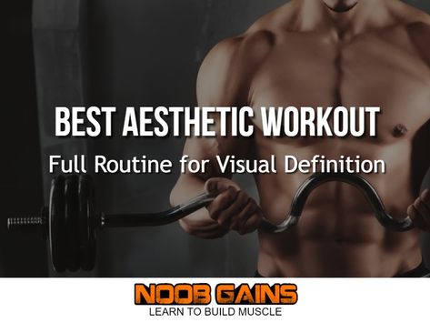 The Best Aesthetic Workout Routine for Visual Definition Aesthetic Physique Men Workout, Aesthetic Body Workout, Aesthetic Workout Routine, Gym Aesthetic Men, Home Weight Workout, Bodybuilding Routines, Aesthetic Training, V Cut Abs, Aesthetic Physique