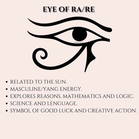 Eye Of Ra Tattoo, Egyptian Eye Tattoos, Horus Tattoo, Energy Vibration, Egyptian Tattoo Sleeve, Ear Tattoo Ideas, Egypt Tattoo, Eye Of Ra, Manifest Love