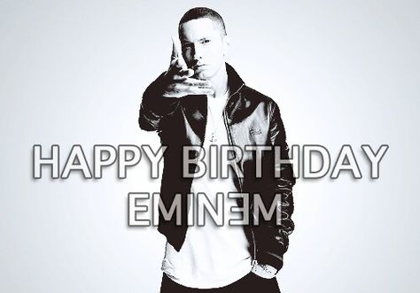 Eminem Birthday Eminem Birthday, Marshal Mathers, Eminem Slim Shady, Slim Shady, Eminem, Darth Vader, Happy Birthday, Birthday, Fictional Characters