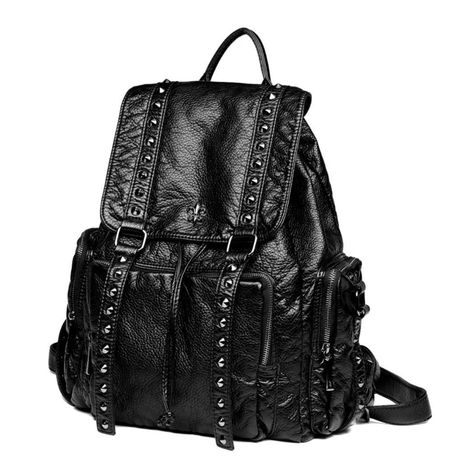 Goth Backpack, Gothic Backpacks, Studded Backpack, Back To School Bags, Womens Bag, Backpack Reviews, Back To School Backpacks, Goth Punk, Punk Goth