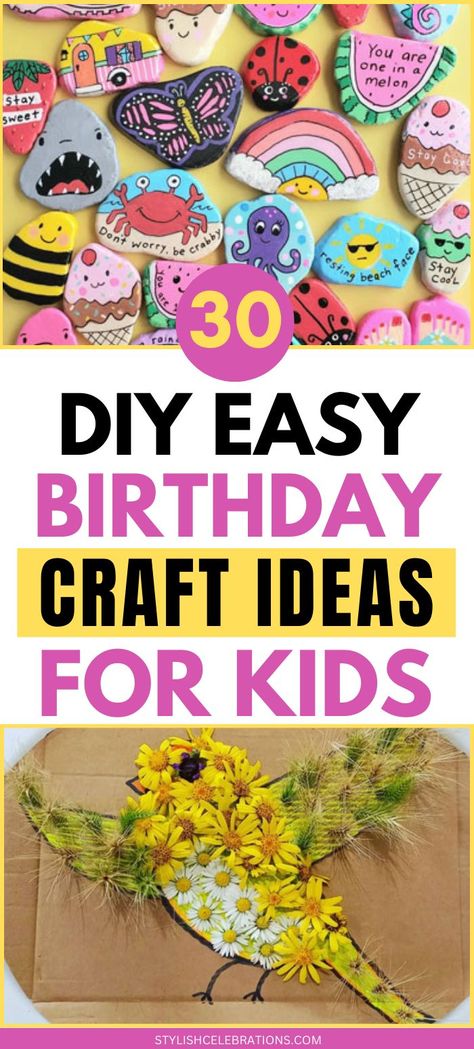 20 Fun & Easy Birthday Craft Ideas for a Kids Party Kids Party Crafts Activities, Crafts For Birthday Party, Birthday Party Crafts For Kids, Puppet Socks, Birthday Crafts For Kids, Birthday Party Craft Ideas, Birthday Craft Ideas, Party Crafts For Kids, Diy Birthday Party Ideas