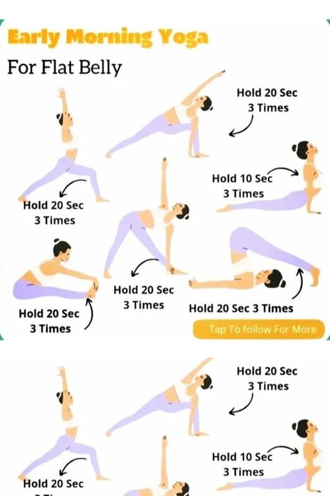 Workout Plan At Home, Essential Yoga Poses, Yoga For Flat Belly, Early Morning Yoga, Morning Yoga Routine, Easy At Home Workouts, Latihan Yoga, Yoga Beginners, Daily Yoga Workout