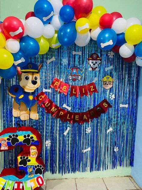 Paw Patrol Simple Party Ideas, Paw Patrol Party Ideas Decoration Boys, Paw Patrol Decorations Birthdays, Paw Patrol Party Ideas Decoration, Paw Patrol Birthday Ideas, Paw Patrol Birthday Party Decorations, Paw Patrol Ideas, Paw Patrol Birthday Cake Boys, Paw Patrol Themed Birthday Party