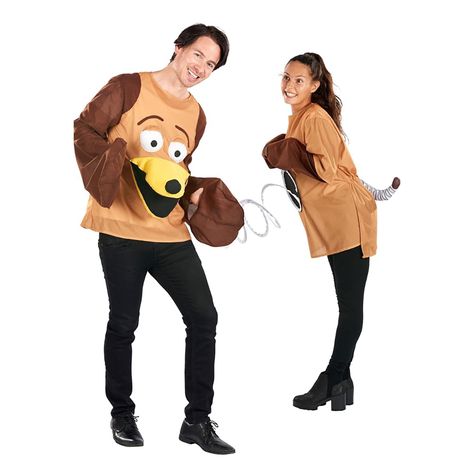 Fisherman Couple Costume, Micheal Myers Couple Costume, Slinky Dog Costume, 2 Person Costumes, 90s Fancy Dress, Toy Story Slinky, Fancy Dress Competition, Slinky Dog, Halloween Parejas