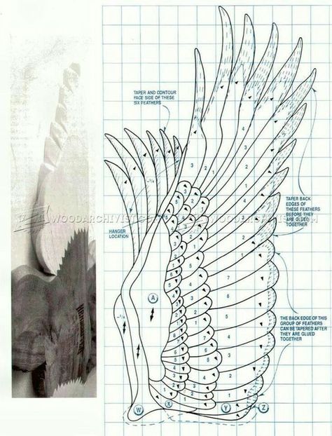 Chainsaw Carving Patterns, Whirligigs Patterns, Intarsia Wood Patterns, Woodworking Plans Patterns, Diy Wings, Intarsia Patterns, Wings Drawing, Bird Carving, Woodworking Patterns