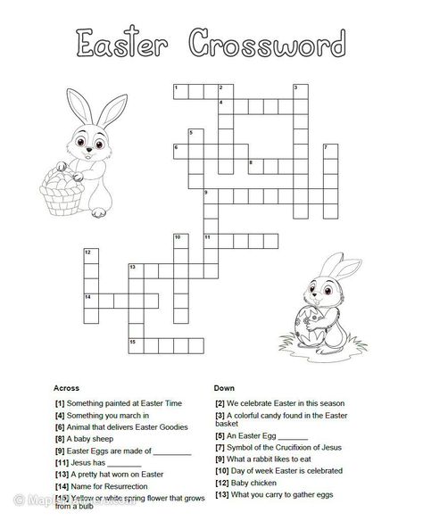 Easter Crossword Puzzle Free Printable, Easter Activities Printables, Easter Puzzles Printable, Easter Crossword, Crossword Puzzles For Kids, Spring Doodles, Christmas Crossword Puzzles, Homeschool Themes, Fun Easter Activities