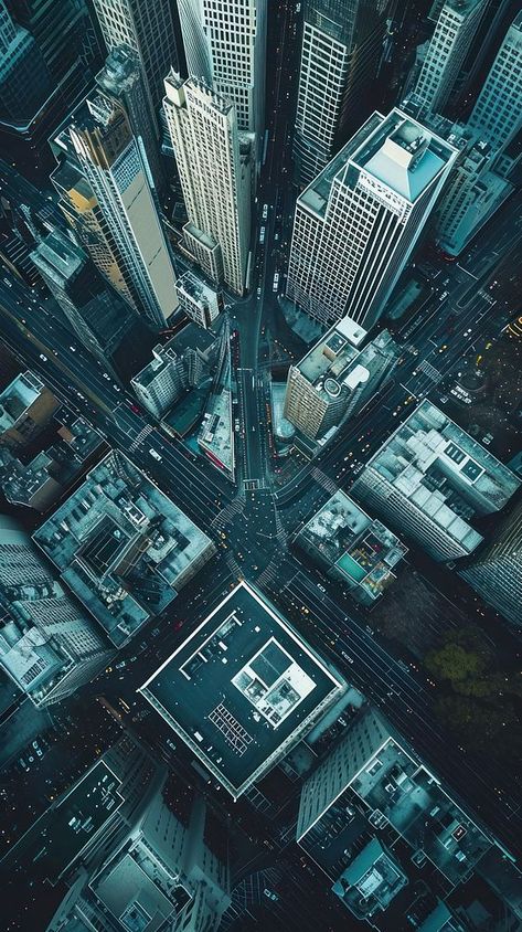 Aerial top down view of Business town architecture cityscape landscape. | premium image by rawpixel.com / Chalr Top View Reference, City Top View, Urban Scape, Top Of Building, Birds Eye View City, City From Above, Pixel City, Town Architecture, Top Down View