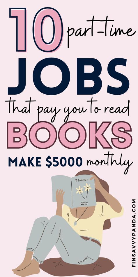 Get Paid To Read Books, Paid To Read Books, Side Hustle Jobs, Get Paid To Read, Work From Home Careers, Ways To Get Money, Money Making Jobs, Extra Money Online, Money Life Hacks