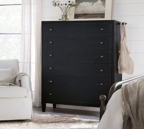 Dressers, Chests & Chests of Drawers | Pottery Barn 6 Drawer Tall Dresser, Extra Wide Dresser, Wide Dresser, Tall Dresser, 6 Drawer Chest, Small Farmhouse, Tall Chest, Ciao Bella, 6 Drawer Dresser