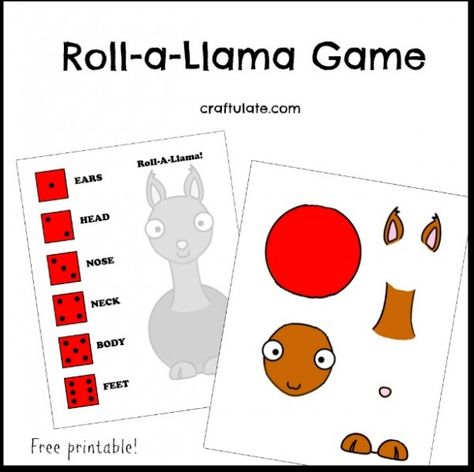 This Roll-a-Llama game is a fun dice game to go with any of the "Llama, llama" books! Homemade Dice, Llama Llama Misses Mama, Llama Llama Books, Llama Llama Red Pajama, Llama Llama, Red Pajamas, Creative Curriculum, Author Studies, Mason Jar Crafts Diy