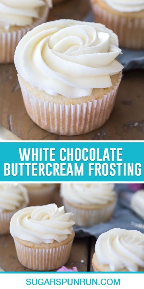 Frosting With White Chocolate Pudding, White Chocolate Buttercream Frosting Recipe, White Chocolate Icing Recipe Frostings, Cupcake Cake Frosting, White Icing For Chocolate Cake, Best White Icing For Cakes, Whipped White Chocolate Frosting, Buttercream For Chocolate Cake, White Chocolate Cake Filling Recipe