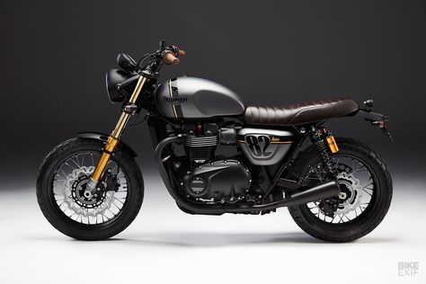 Triumph Street Twin custom by Bunker Triumph Street Twin Custom, Modified Bikes, Triumph Street Scrambler, Sepeda Retro, Triumph Street Twin, Triumph Cafe Racer, Street Scrambler, Scrambler Custom, Triumph Bikes