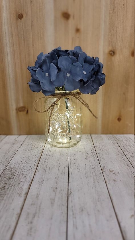 Lighted Mason Jar Centerpiece, Wedding Centerpiece, Table Centerpiece, Mason Jars With Lights, Wedding Decor, Farmhouse Wedding - Etsy Canada Mason Jars With Lights, Jar Centerpiece Wedding, Mason Jar Centerpiece, Lights Wedding Decor, Jar Centerpieces, Lights Wedding, Centerpiece Wedding, Centerpiece Table, Mason Jar Centerpieces