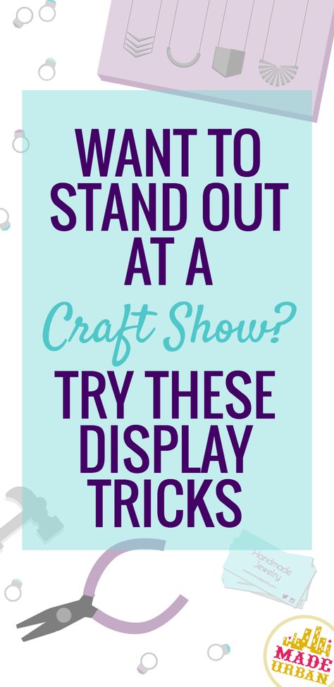 As we discussed in our previous article, relating your craft show booth to a store window is a good way to look at your space from a different perspective and ensure you have some elements that are going to catch the eye. You only h... Jewerly Display, Craft Fair Booth Display, Craft Show Booths, Craft Show Booth, Craft Booth Display, Craft Fairs Booth, Craft Booth Displays, Craft Stalls, Craft Fair Displays