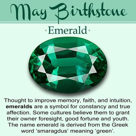 May birthdays fall right in the heart of spring, and the emerald is the perfect gem to symbolize and celebrate this month. Prized for its brilliant and beautiful green color, the emerald is often favored by the rich and famous to wear as statement pieces for big events. But this beautiful gem is just at home in an unas Zodiac Birthstones, Birthstones Meanings, Welcome May, Birth Stones Chart, Birth Colors, Shingle Colors, Emerald Birthstone, Loose Emeralds, May Birthday