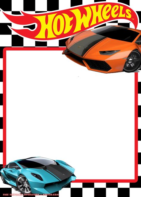 FREE Hot Wheels Lamborghini Invitation Templates | | Download Hundreds FREE PRINTABLE Birthday Invitation Templates Hot Wheels Birthday Invitations, Hot Wheel Printables, Lamborghini Coloring Pages, Imprimibles Hot Wheels, Hot Wheels Invitations, Peppa Pig Invitations, Birthday Party Invitations Free, Hotwheels Birthday Party, Cars Invitation