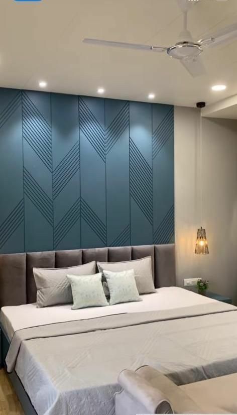 Simple Bed Designs, Wall Panels Bedroom, Unique Bedroom Design, Bedroom Interior Design Luxury, Bedroom Door Design, Modern Bedroom Interior, Bedroom Wall Designs, Bed Design Modern, Bad Inspiration