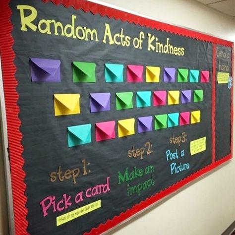 Bulletin Boards Ideas for Teachers and Classrooms (high school, primary school, kindergarten, pre-k, middle school etc) #classroombulletinboards #schoolbulletinboards #bulletinboards #teacherbulletinboards #motivationalbulletinboards #classroomdecor Permainan Kerjasama Tim, Kindness Bulletin Board, Church Bulletin Boards, Resident Assistant, Ra Ideas, Church Bulletin, Bulletin Board Ideas, Classroom Bulletin Boards, School Bulletin Boards