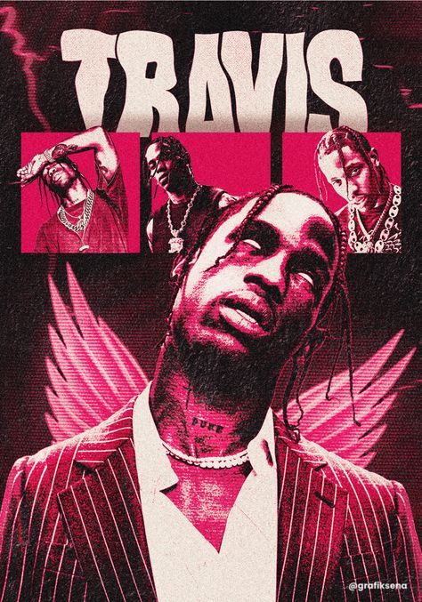 Travis Scott Prints, Travis Scott Poster Vintage, Music Artist Poster Design, Rapper Poster Design, Future Rapper Poster, Travis Scott Poster Design, Travis Scott Aesthetic Poster, Travis Scott Graphic Design, Music Poster Design Graphics