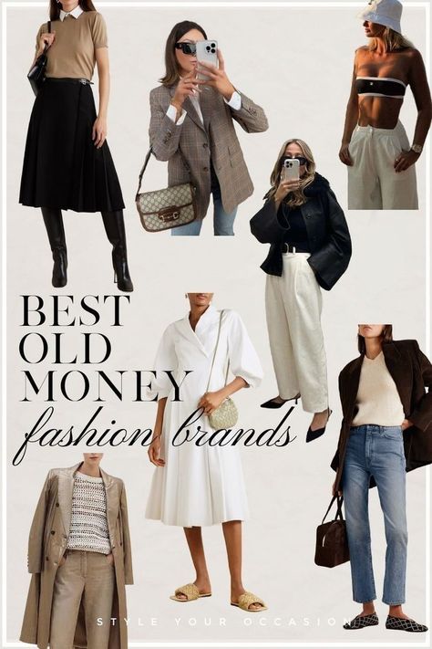 Old Money Branding, Women Winter Fashion Outfits, Old Money Style Aesthetic, Old Money Outfit Women, Old Money Brands, Old Money Women, Old Money Clothing, Quiet Luxury Fashion, Fashion Old Money