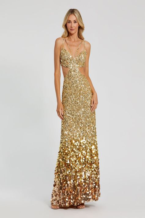 Gold lace gown