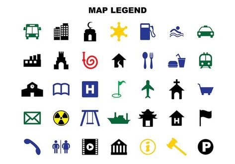 Map Legend Design, Legend Symbol, Map Legend, Earth Vector, Structure Of The Earth, Map Logo, Map Symbols, Map Icons, School Icon